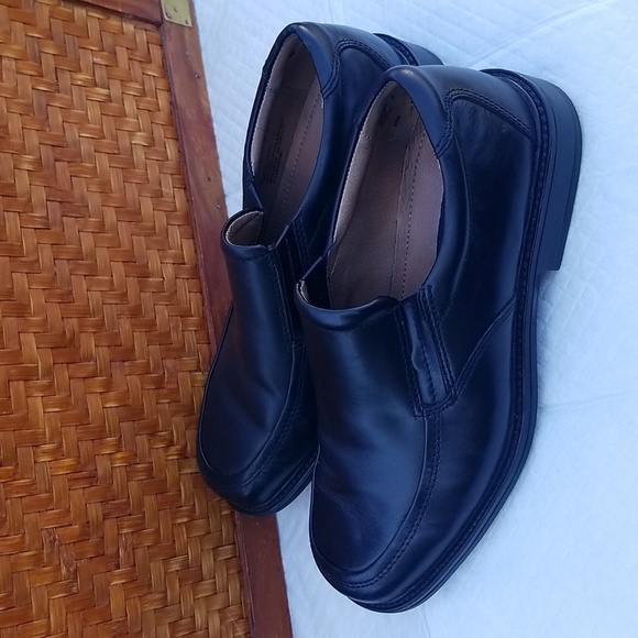 Croft & Barrow Men's Black Leather Slip-On Shoes 8M - Picture 3 of 7